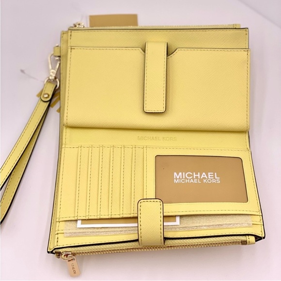 Michael Kors Wallet Wristlet Phone Case Buttercup - Picture 6 of 11
